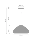 Lampa wisząca VICTORY GLOW M złota 30 cm