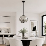 Lampa wisząca MIRROR GLOW - L chrom 40 cm - zdjęcie produktu