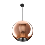 Lampa wisząca MIRROR GLOW - L miedziana 40 cm - zdjęcie produktu