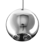 Lampa wisząca MIRROR GLOW - M chrom 30 cm - zdjęcie produktu