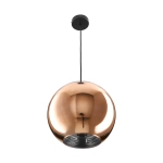 Lampa wisząca MIRROR GLOW - M miedziana 30 cm - zdjęcie produktu