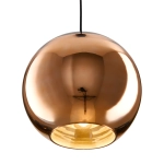Lampa wisząca MIRROR GLOW - M miedziana 30 cm - zdjęcie produktu