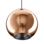Lampa wisząca MIRROR GLOW - M miedziana 30 cm - zdjęcie produktu