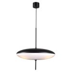 Lampa wisząca PIATTO 50 cm, biało czarna - zdjęcie produktu