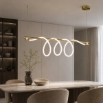 Lampa wisząca FANTASIA LONG LED złota 120 cm - zdjęcie produktu
