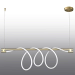 Lampa wisząca FANTASIA LONG LED złota 120 cm - zdjęcie produktu