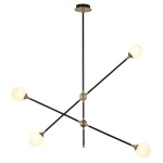 Lampa wisząca SPILLO czarno złota 92 cm - zdjęcie produktu