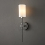 Lampa ścienna DARLING 53 cm- czarny kinkiet z abażurem - zdjęcie produktu