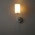 Lampa ścienna DARLING 53 cm- czarny kinkiet z abażurem - zdjęcie produktu