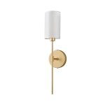 Lampa ścienna DARLING 53 cm- złoty kinkiet z abażurem - zdjęcie produktu