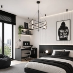 Lampa wisząca SPACE LED czarna 60 cm - zdjęcie produktu