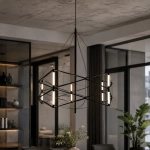Lampa wisząca SPACE LED czarna 60 cm - zdjęcie produktu