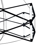 Lampa wisząca SPACE LED czarna 60 cm - zdjęcie produktu