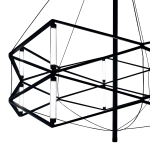 Lampa wisząca SPACE LED czarna 60 cm - zdjęcie produktu