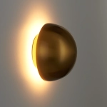 Lampa ścienna BUTTON 16 cm LED złoty - zdjęcie produktu