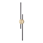 Lampa ścienna CENTRO 92 cm - LED, czarno mosiężny - zdjęcie produktu