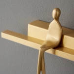 Lampa ścienna AMICI 31 cm LED złota, mosiądz - zdjęcie produktu