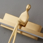 Lampa ścienna AMICI 31 cm LED złota, mosiądz - zdjęcie produktu