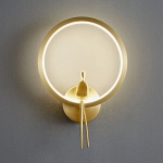 Lampa ścienna AMICI RING 27 cm LED złota mosiądz - zdjęcie produktu