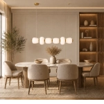 Lampa wisząca BRILLA-6, 125 cm, czarna - zdjęcie produktu