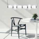Lampa wisząca BRILLA-6, 125 cm, czarna - zdjęcie produktu