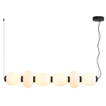 Lampa wisząca BRILLA-6, 125 cm, czarna - zdjęcie produktu