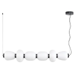 Lampa wisząca BRILLA-6, 125 cm, czarna - zdjęcie produktu