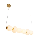 Lampa wisząca BRILLA-6, 125 cm, złota - zdjęcie produktu