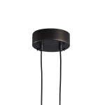Lampa wisząca AMICI 27 cm - LED, mosiądz czarny ring z dekoracyjną złotą figurką - zdjęcie produktu