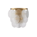Lampa ścienna FIORE 30 cm - kinkiet złoty, kryształowy - zdjęcie produktu