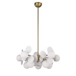 Lampa wisząca CHIC-5, biało złota 65 cm - zdjęcie produktu