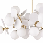 Lampa wisząca CHIC-5, biało złota 65 cm - zdjęcie produktu