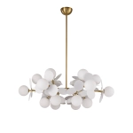 Lampa wisząca CHIC-6, biało złota 90 cm - zdjęcie produktu