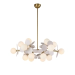 Lampa wisząca CHIC-6, biało złota 90 cm - zdjęcie produktu