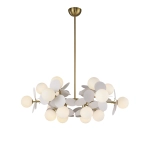 Lampa wisząca CHIC-6, biało złota 90 cm - zdjęcie produktu