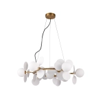 Lampa wisząca CHIC-9, biało złota 75 cm - zdjęcie produktu