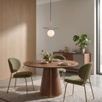 Lampa wisząca CHIC-1 biało złota, 20 cm - zdjęcie produktu