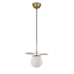 Lampa wisząca CHIC-1 biało złota, 20 cm - zdjęcie produktu