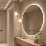 Lampa wisząca CHIC-2 pionowa złoto biała 26 cm - zdjęcie produktu