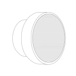 Lampa ścienna CARMELLO 13,5 cm, czarna - zdjęcie produktu
