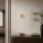 Lampa ścienna SUNBLAST - kinkiet LED 20 cm, złoty - zdjęcie produktu