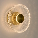 Lampa ścienna SUNBLAST - kinkiet LED 20 cm, złoty - zdjęcie produktu