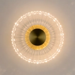 Lampa ścienna SUNBLAST - kinkiet LED 20 cm, złoty - zdjęcie produktu
