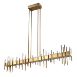 Lampa wisząca ARCHITETTO 130 cm - LED, złota dekoracyjna listwa - zdjęcie produktu