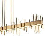 Lampa wisząca ARCHITETTO 130 cm - LED, złota dekoracyjna listwa - zdjęcie produktu