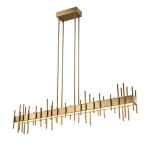 Lampa wisząca ARCHITETTO 130 cm - LED, złota dekoracyjna listwa - zdjęcie produktu