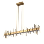 Lampa wisząca ARCHITETTO 130 cm - LED, złota dekoracyjna listwa - zdjęcie produktu