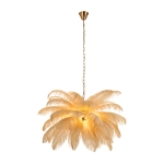 Lampa wisząca EMU 100 cm - pióra beżowe - zdjęcie produktu