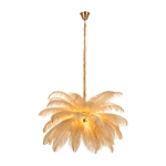Lampa wisząca EMU 100 cm - pióra beżowe - zdjęcie produktu