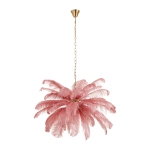 Lampa wisząca EMU 100 cm - pióra różowe - zdjęcie produktu